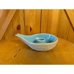 vintage Pigeon Forge Pottery candle holder  glazed interior (7571)